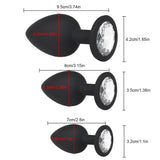 Silicone Jeweled Butt Plug